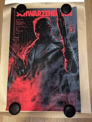 The Terminator Arnold Schwarzenegger Print Poster Mondo Matt Ryan Tobin 24 x36 