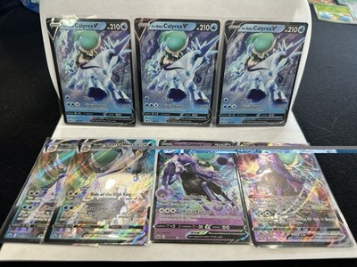 Ice Rider Calyrex V (3) VMAX (2) Shadow V/VMax Pokémon TCG Sword & Shield 2021