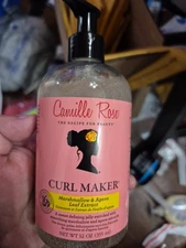 New! Camille Rose Curl Maker, Smoothing and Nourishing Curly Hair Gel with Aloe