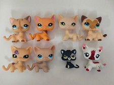 8pcs/lot LPS Toys Littlest Pet Shop Short Hair Cat Animal Figures 059