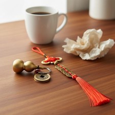 Glücksbringer Chinesische Glücksmünzen Feng Shui Neujahr Deko Reichtum Gesund...