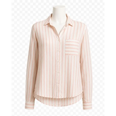 Current/Elliott  The Georgia  White & Pink Striped Shirt   Size 1