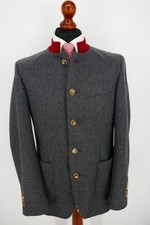 Pierre Cardin Bavaria Loden Trachten Janker Gr.48 Wolle Mix Grau NEU ohne Etiket