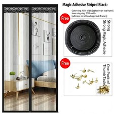 99 Sizes Magnetic Screen Door Net Mosquito Fly Insect Mesh Guard Curtain NEW UK