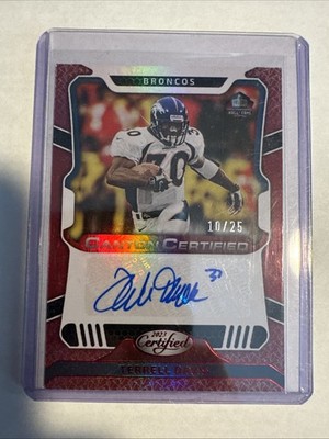 2023 Panini Certified - Canton Certified Signatures Terrell Davis Mirror Red /25