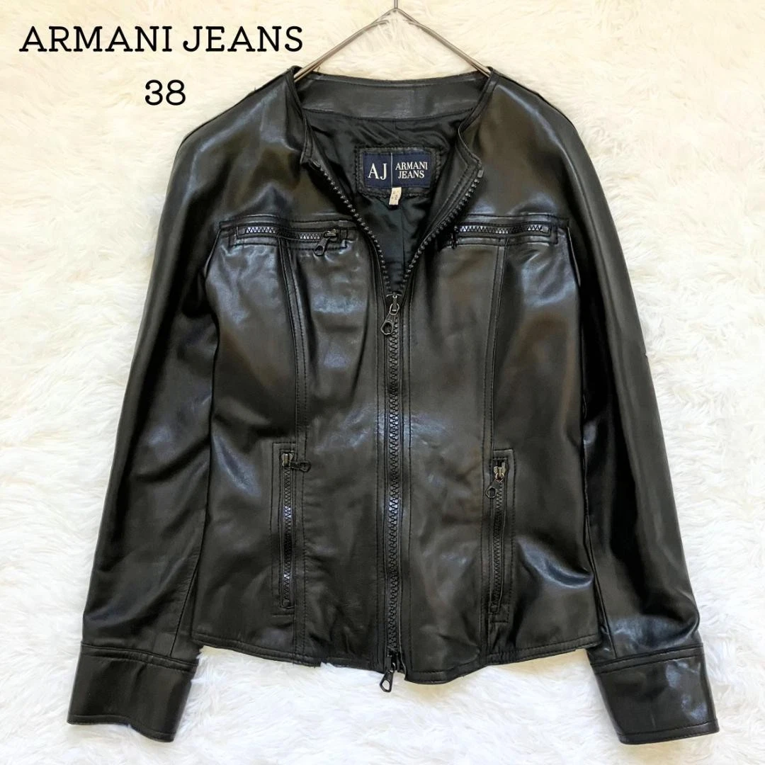 Armani Jeans Coats, Jackets & Vests Leather Outer Shell for Men