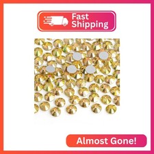Jollin 288 Pieces Flatback Rhinestones Glue Fix Crystal Glass Diamantes Gems for