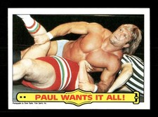 1985 Topps WWF Wrestling 44 Mr. Wonderful Paul Orndorff BXCP46