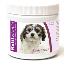 Healthy Breeds 60 Ct Cavachon Dog Multivitamin Soft Chews Vet Recommended