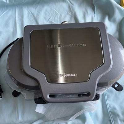 Hamilton Beach Dual Breakfast Sandwich Maker with Timer, Silver #0071