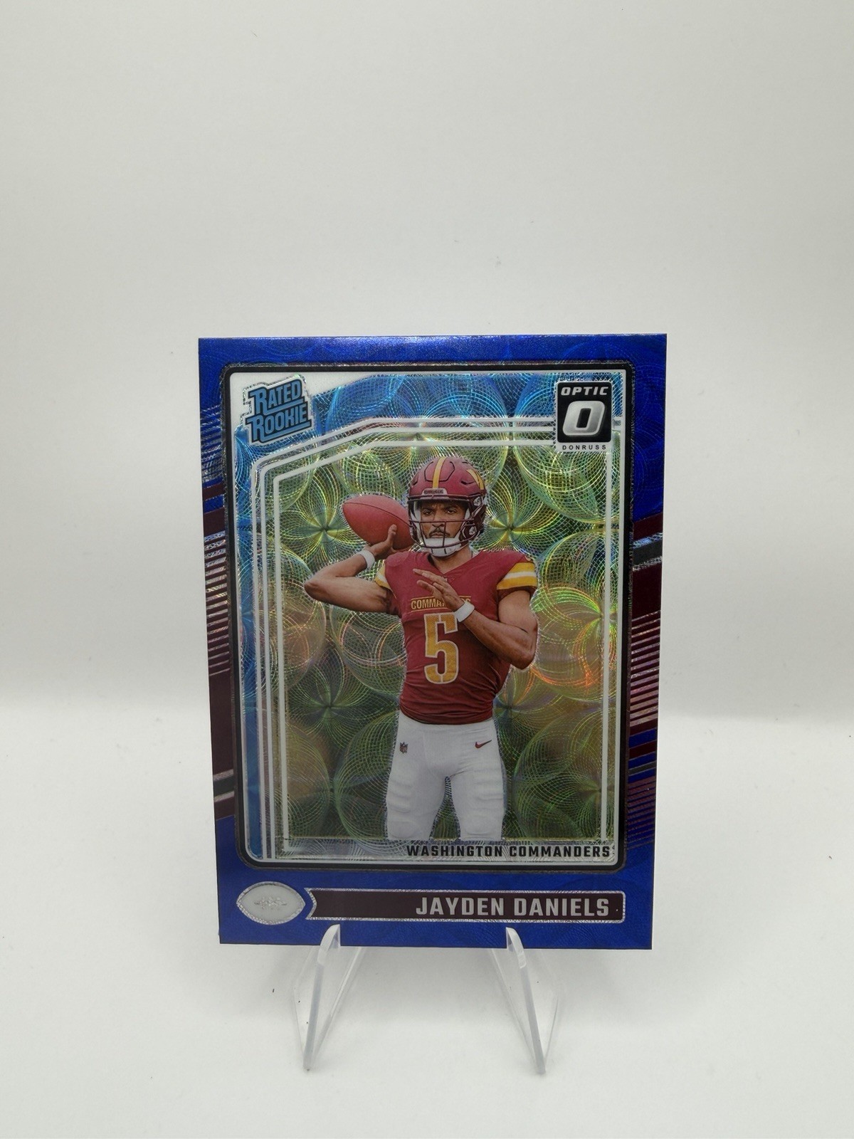 2024 Panini Donruss Optic - Rated Rookie Jayden Daniels #248 Blue Scope Prizm