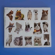 New 1 Sheet Of Cat Stickers 15 CAT LOVERS