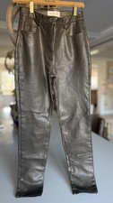 Aritzia Wilfred The Melina Pant Size 4 grayish/green Faux Leather