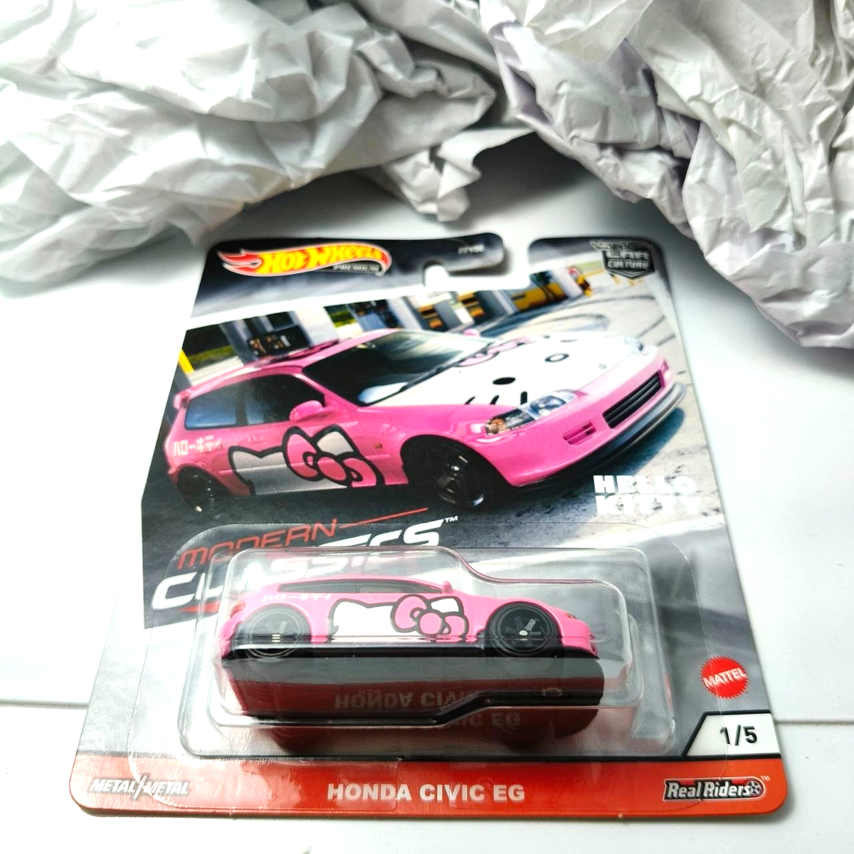 HOT WHEELS PREMIUM MODERN CLASSICS HELLO KITTY HONDA CIVIC EG | eBay