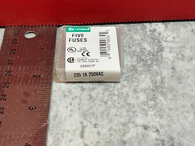LITTELFUSE 235001P- 1AMP, 250V FUSES- BOX OF 5