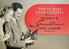 Polaroid Speedliner Land Camera Model 95A Brochure Good Pictures 1950s