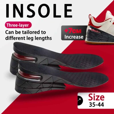 With Air Cushion Height Lift Adjustable Cut Shoe Heel Insert Taller Men Women