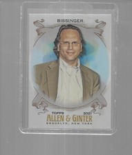 2021 TOPPS ALLEN & GINTER SILVER PORTRAIT JOURNALIST BUZZ BISSINGER #262