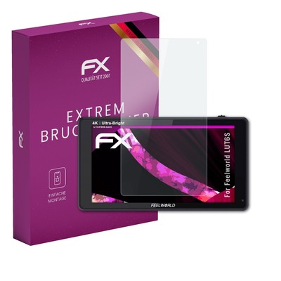 atFoliX Glasfolie für Feelworld LUT6S Displayfolie 9H Schutzpanzer