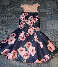 Windsor floral 2 piece mermaid prom dress 