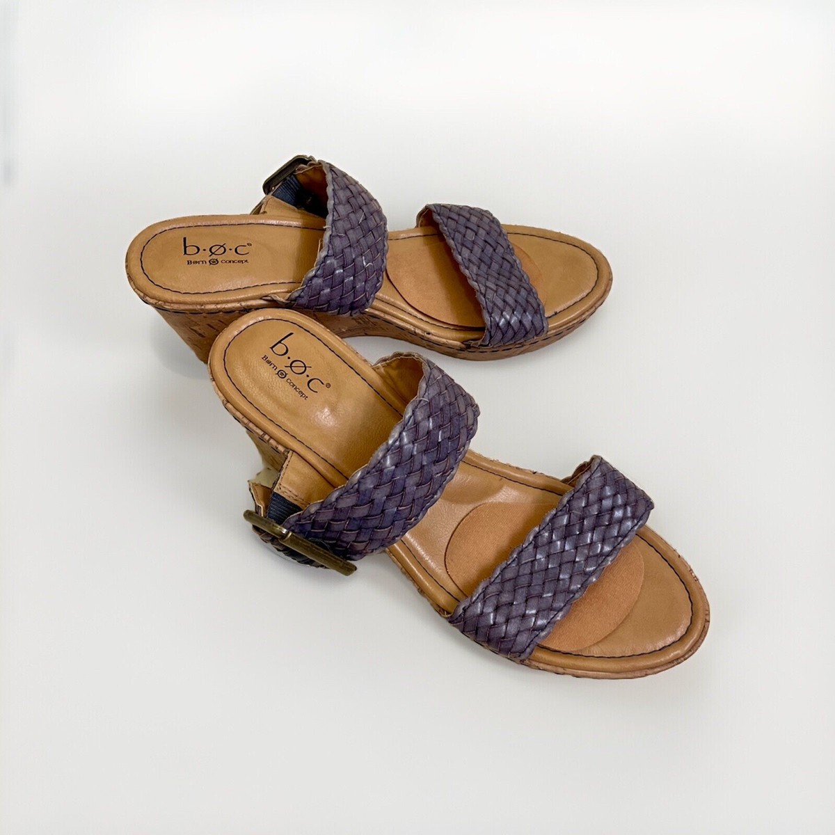 Born Concept Cork Wedge Sandals Size Platform Shoes