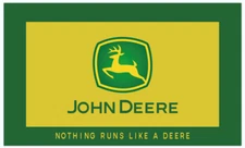 John Deere 3x5 Ft Flag Banner Nothing Runs Like a Deere Double SIDED