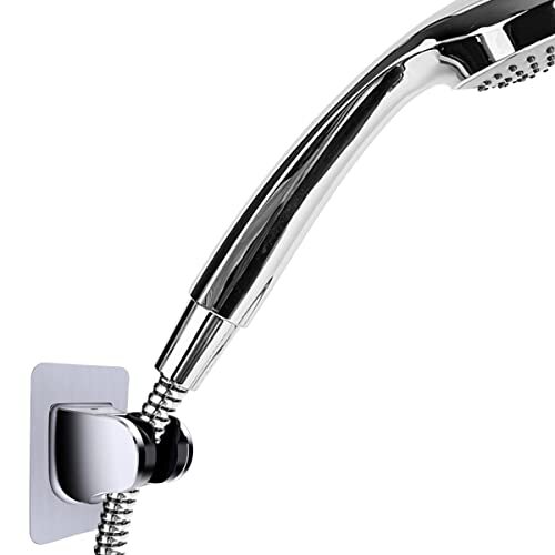 Shower Head Holder Wall Mount Adjustable Handheld Shower Hose Bracket Clip - Picture 5 of 7