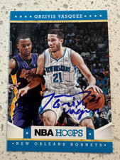 2012-13 NBA Hoops #64 Greivis Vasquez Signed Autograph New Orleans Hornets