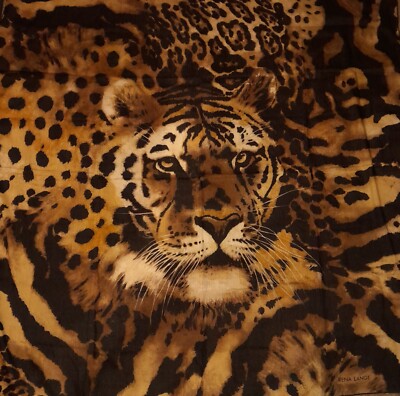 Größen Tuch/ Schal Tiger Print von Rena Lange