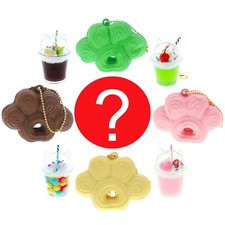 Cat Paw Milkshake Fake Food Girly Keychain Charm Figure 1 Random Cute Toy