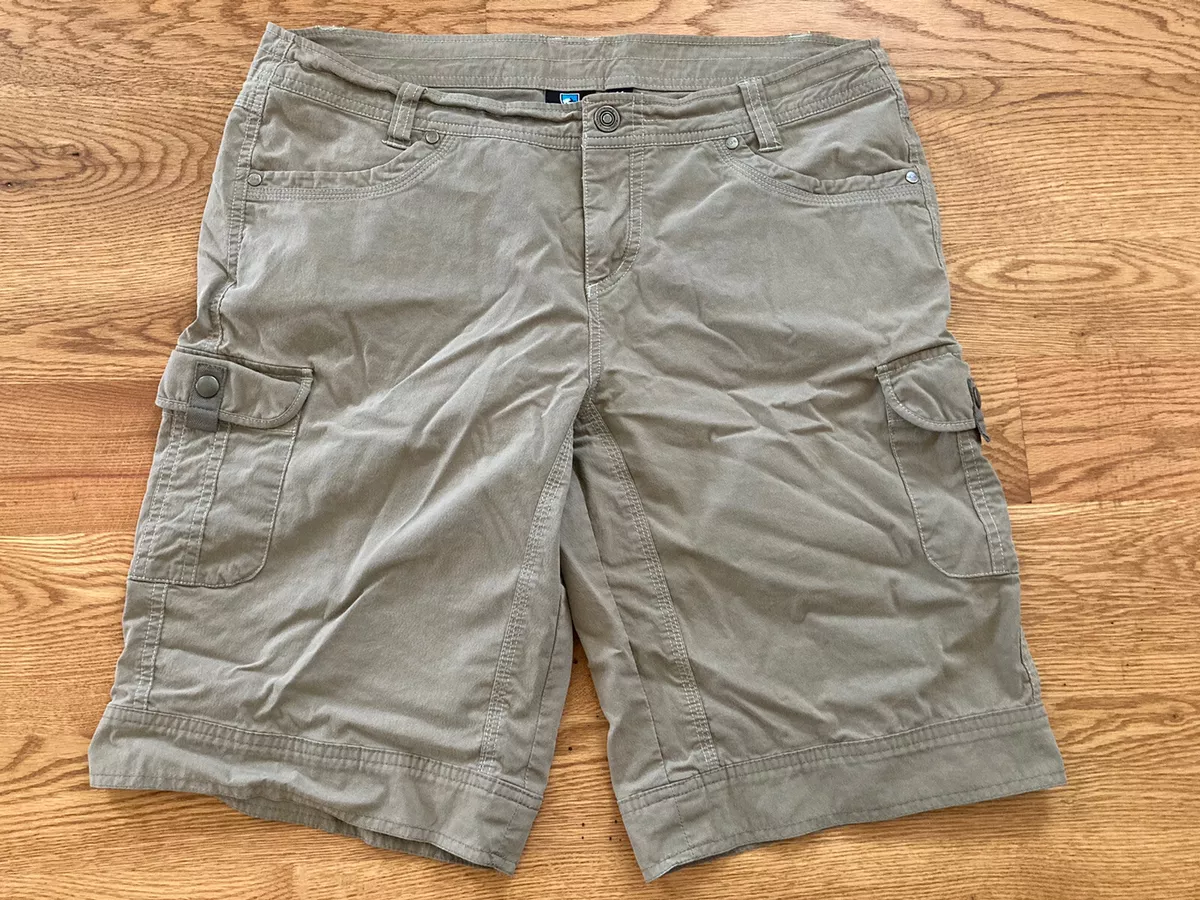 KUHL Kultivatr Free Range Vintage Patina Dye Hiking Shorts Womens 14 Cargo  Climb