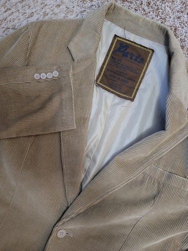 Parts by Machine Clothing Company Men's Size XL PAR5005CV Khaki Corduroy Blazer