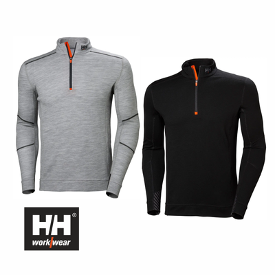 helly hansen half zip baselayer