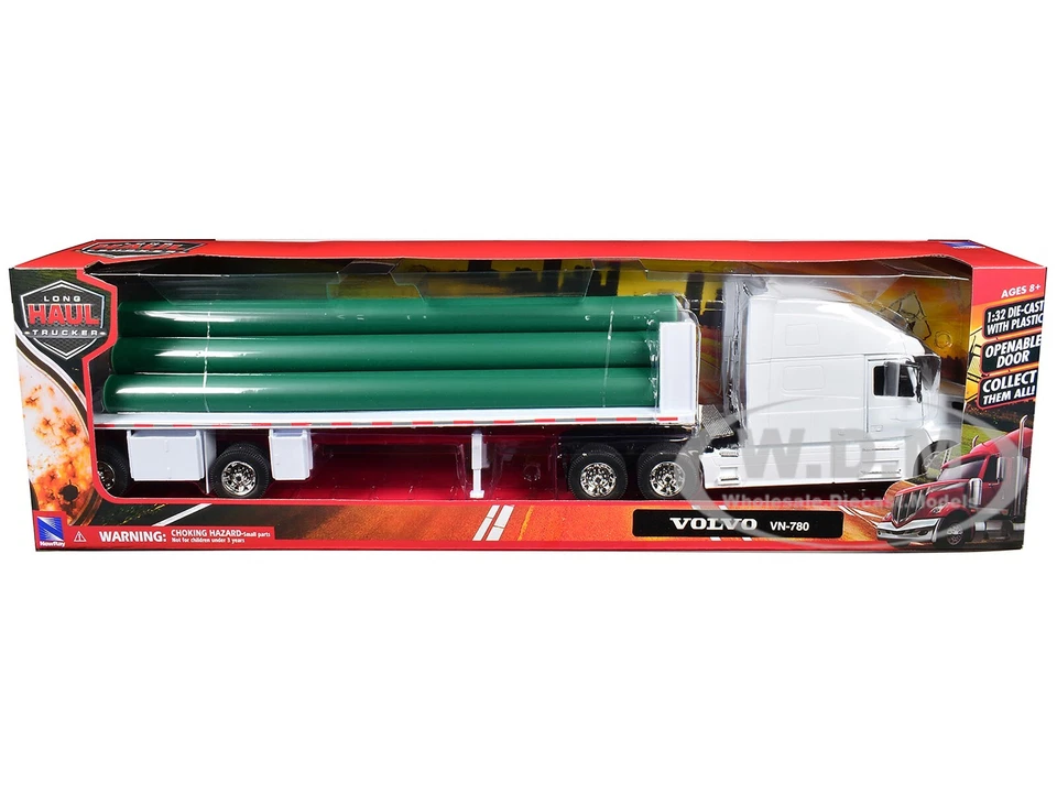 沃尔沃 VN-780 卡车 带浮动和长管 白色 1/32 压铸 全新 RAY 14223 B — 第 3/3 张图片