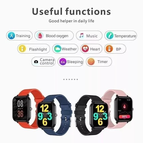 Smart Watch Men Women Fitness Tracker Blood Pressure Heart Rate Sport Watches UK - Picture 3 of 13