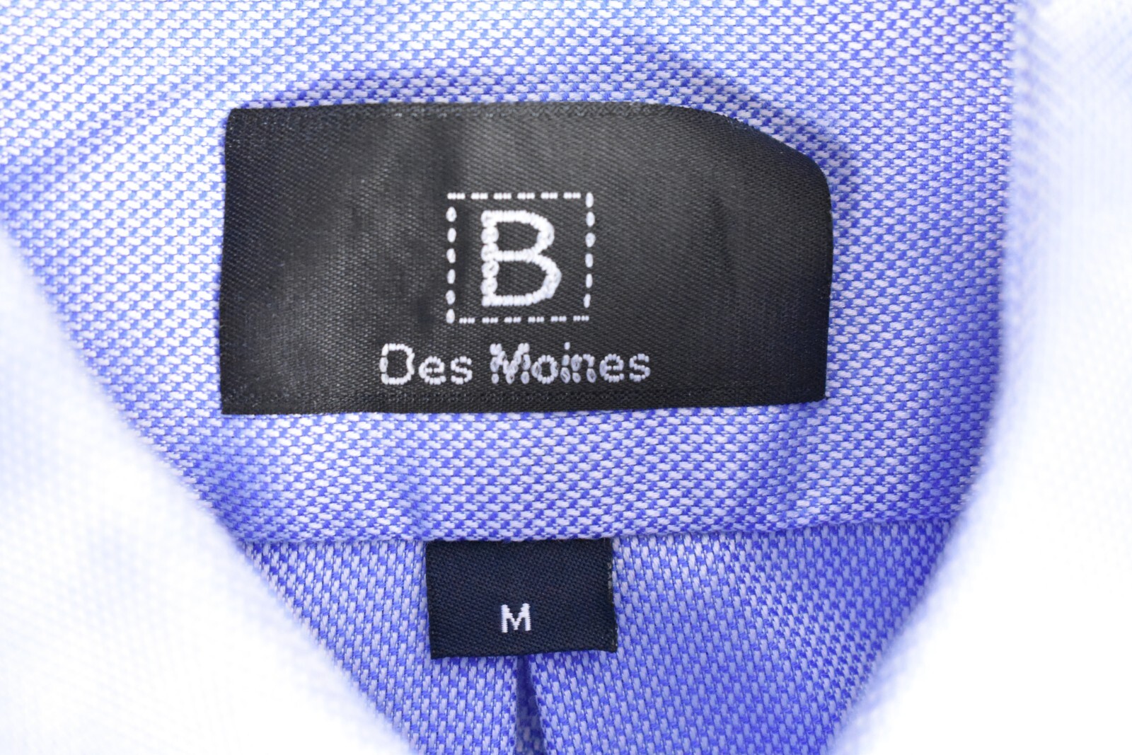 Overton Solid Blue 100% Cotton Button Down Collar… - image 5