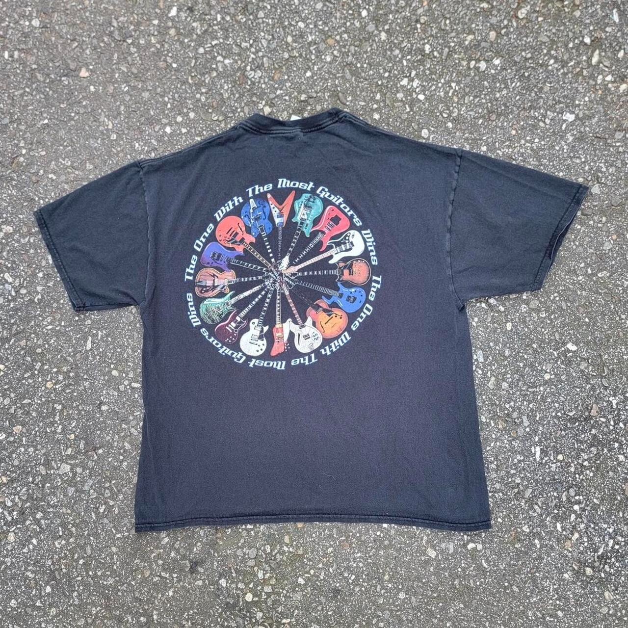 Vintage Y2K Guitars Graphic Black/Multicolor T Shirt