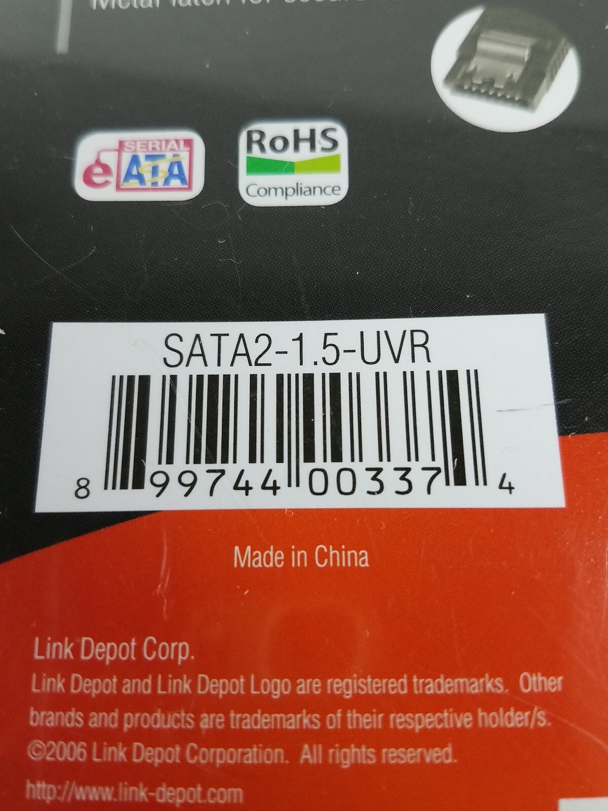 Link Depot SATA2-1.5-UVR SATA I/II Cable
