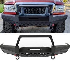 Textured Modular Front Bumper Winch W Bull Bar D-rings Fits Ranger 1998-2011