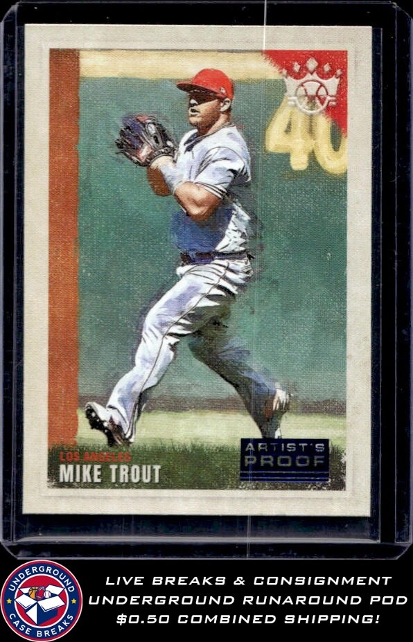 2022 Panini Diamond Kings Artist Proof Blue 40 Mike Trout for sale