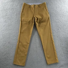 Rhone Mens Pants Yellow Size 30 Chino Commuter Pant Tapered 100% Polyester