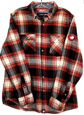Canada Weather Gear Men's Red Plaid Flannel Shirt — listing 3