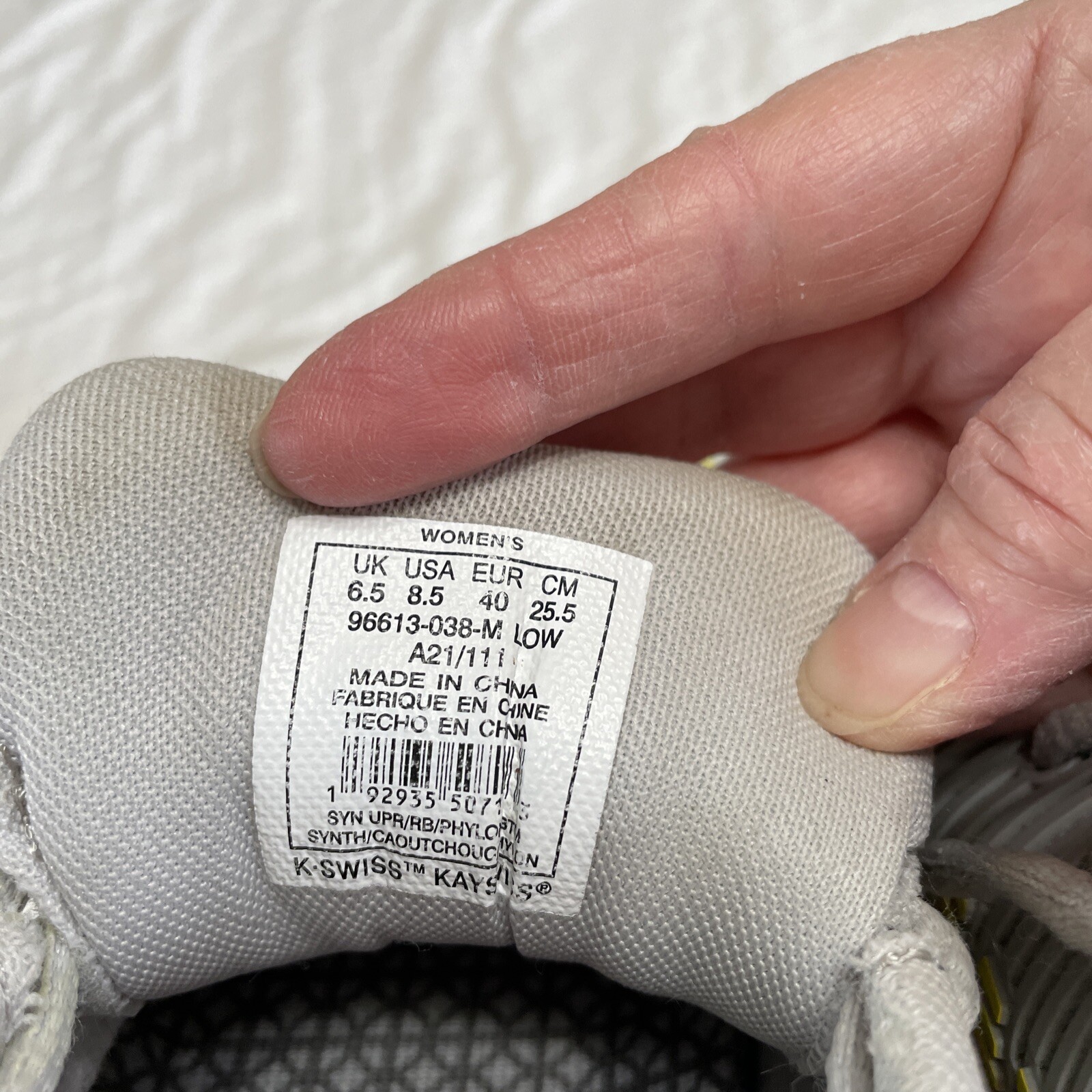 KSwiss DuraWrap flex Surgelite Tennis Shoe 96613 Siz… Gem