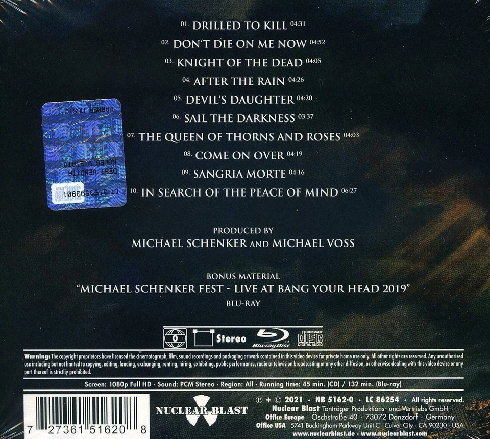 Michael Schenker Group - Immortal (2021) Digipak CD+Blu-ray Neuware - Bild 2 von 2