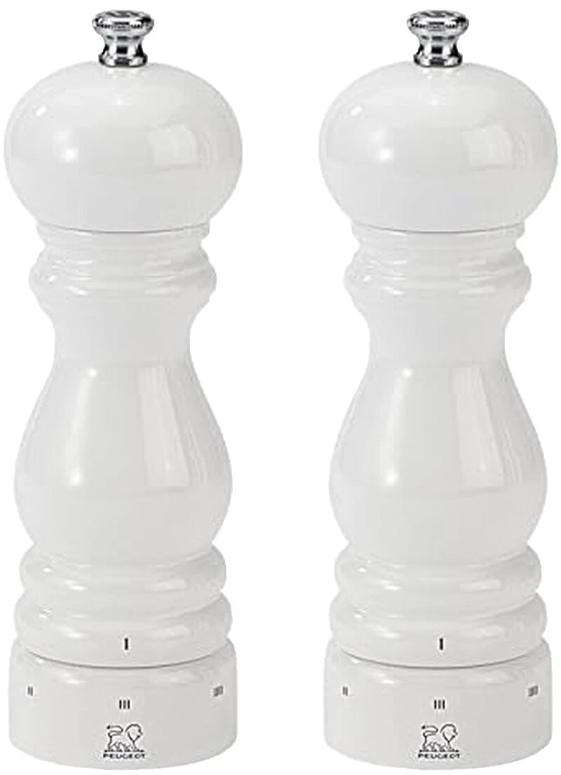 Acero INOXIDABLE Salero y Pimentero de blanca y Mills