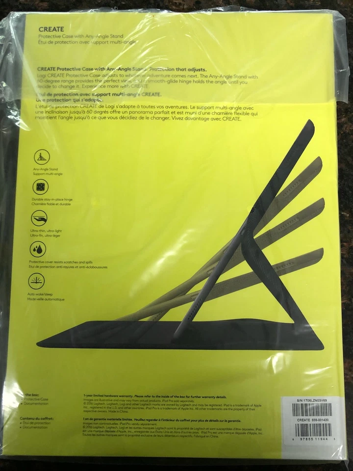 FAST SHIPPING BRAND NEW LOGITECH CREATE FOR IPAD PRO PURPLE - Image 2 of 2