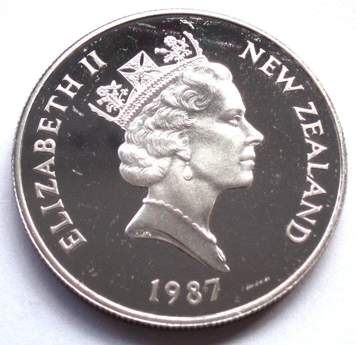 NEW ZEALAND 1 DOLLAR 1987 National Parks Centennial, Silver Proof