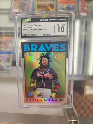 2021 Topps Chrome 86 Topps #86BC-3 Ronald Acuna Jr CGC 10 GEM MINT