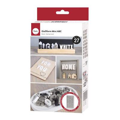 Rayher Silikonform ABC MinI Buchstaben Gießform 36160000