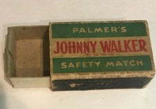 Vintage Palmer's Johnny Walker Made In USA Akron Ohio Match Box, Highest Quality